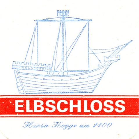 hamburg hh-hh bavaria elbschloss schiffe 1b (quad185-kogge um 1400-blaurot)